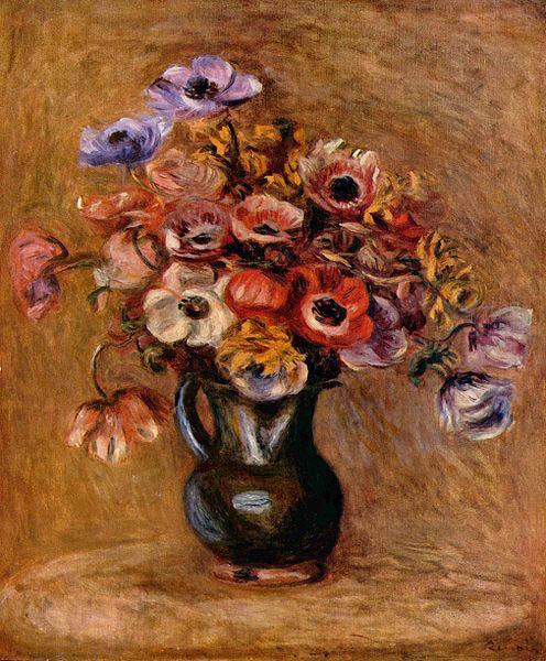Pierre-Auguste Renoir Stilleben mit Anemonen Spain oil painting art